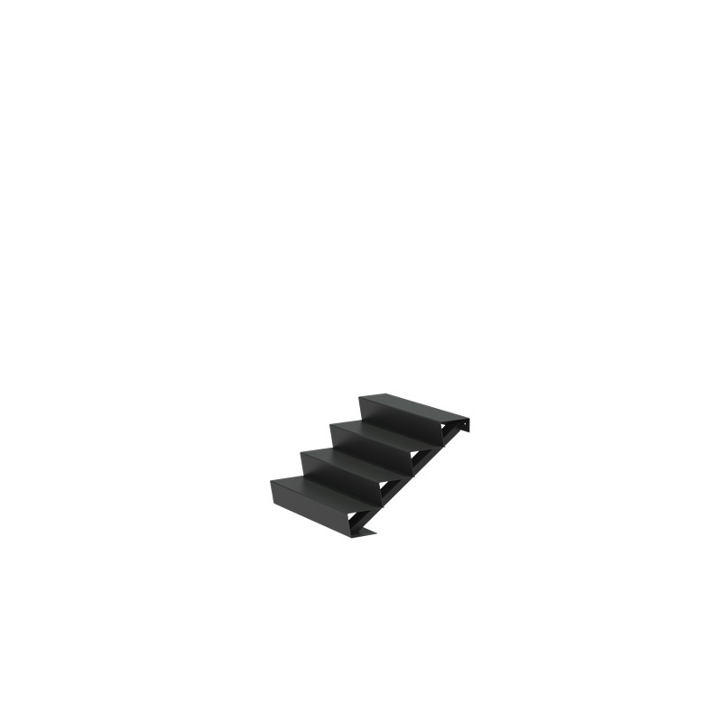 1000x960x680 Schody z Aluminium ADAST4.1 (4 Stopnie schodów)
