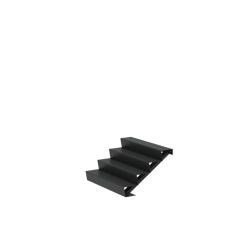 1250x960x680 Schody z Aluminium ADAST4.2 (4 Stopnie schodów)