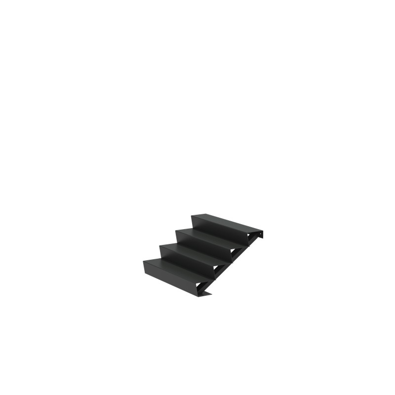 1250x960x680 Schody z Aluminium ADAST4.2 (4 Stopnie schodów)
