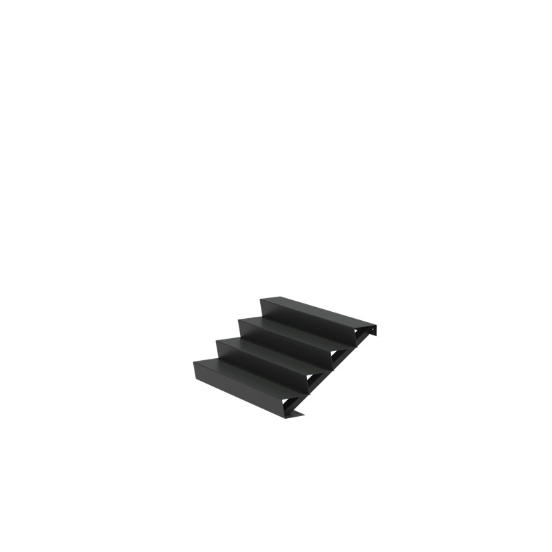 1500x960x680 Schody z Aluminium ADAST4.3 (4 Stopnie schodów)