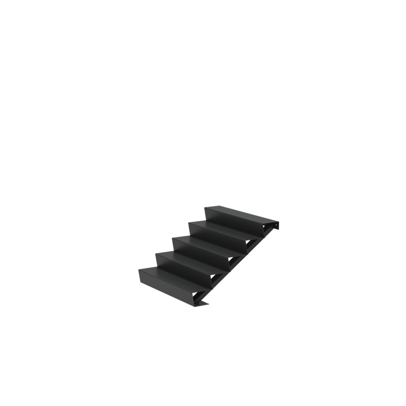 1250x1200x850 Schody z Aluminium ADAST5.2 (5 Stopni schodów)