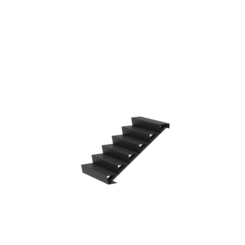 1000x1440x1020 Hliníkové schody ADAST6.1 (6 Schodišťových stupňů)