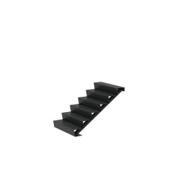 1000x1440x1020 Hliníkové schody ADAST6.1 (6 Schodišťových stupňů)