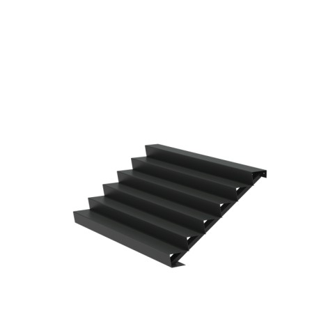 2500x1440x1020 Hliníkové schody ADAST6.5 (6 Schodišťových stupňů)