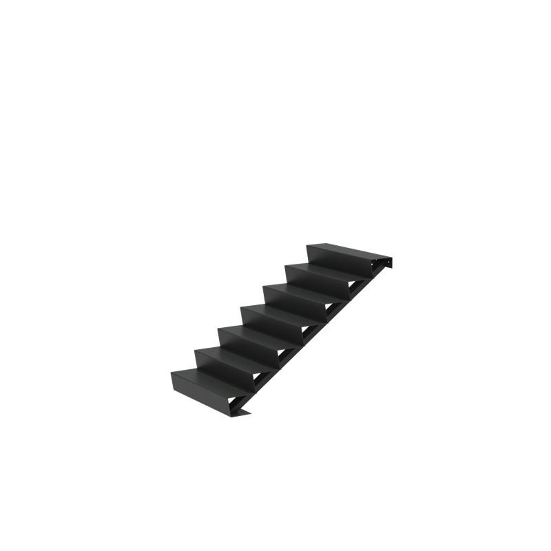 1000x1680x1190 Hliníkové schody ADAST7.1 (7 Schodišťových stupňů)