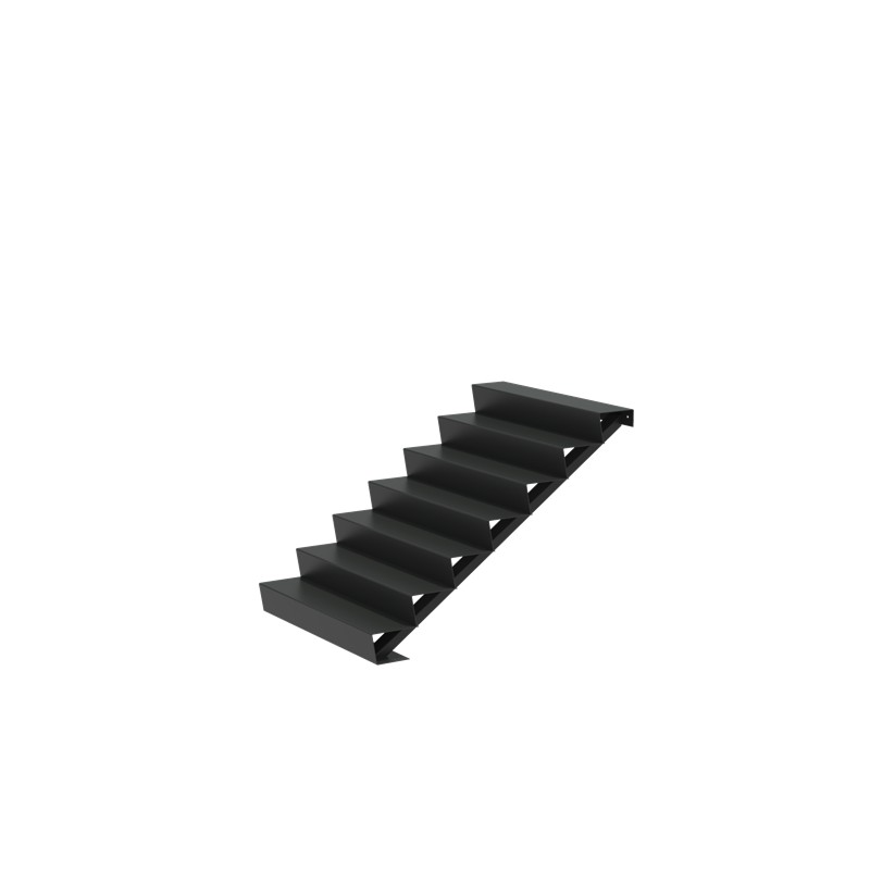 1250x1680x1190 Schody z Aluminium ADAST7.2 (7 Stopni schodów)