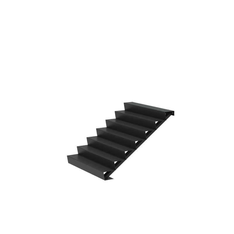 1500x1680x1190 Hliníkové schody ADAST7.3 (7 Schodišťových stupňů)