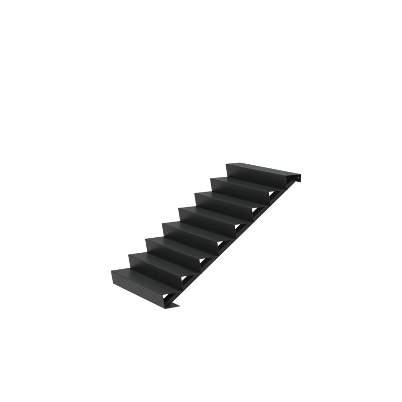 1250x1920x1360 Hliníkové schody ADAST8.2 (8 Schodišťových stupňů)