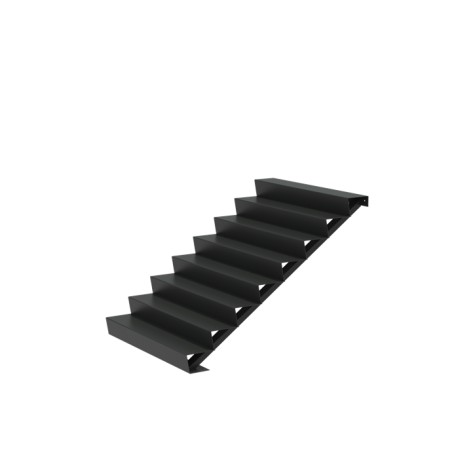 1500x1920x1360 Hliníkové schody ADAST8.3 (8 Schodišťových stupňů)
