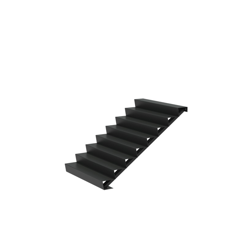 1500x1920x1360 Hliníkové schody ADAST8.3 (8 Schodišťových stupňů)
