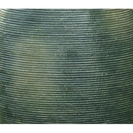 Falowany zielony owal