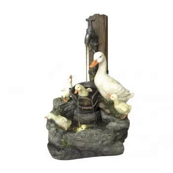 Rodzina kaczek kaskada