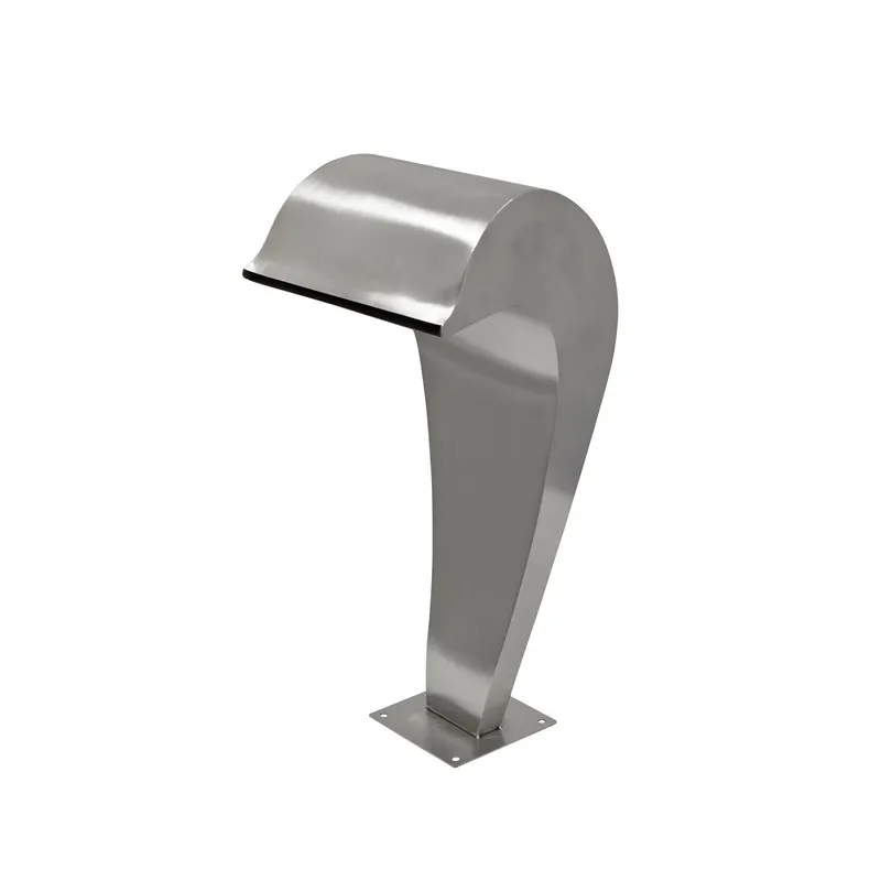 Dolphin Falls Wolnostojąca fontanna ze stali nierdzewnej