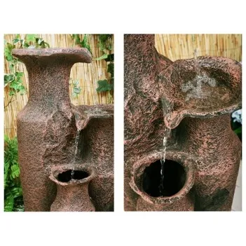 Fontanna,kaskada Stągwie LED,H 84 cm 