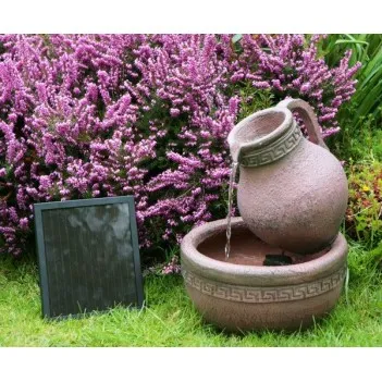 Fontanna,kaskada solarna Jug LED,H 40 cm 