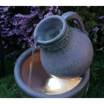 Fontanna,kaskada solarna Jug LED,H 40 cm 