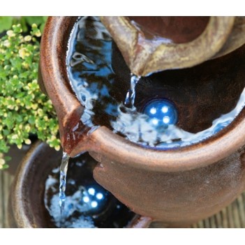Fontanna,kaskada Garnki Miodu LED,H 50 cm