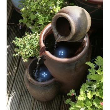 Fontanna,kaskada Garnki Miodu LED,H 50 cm