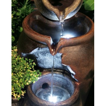 Fontanna,kaskada Garnki Miodu LED,H 50 cm