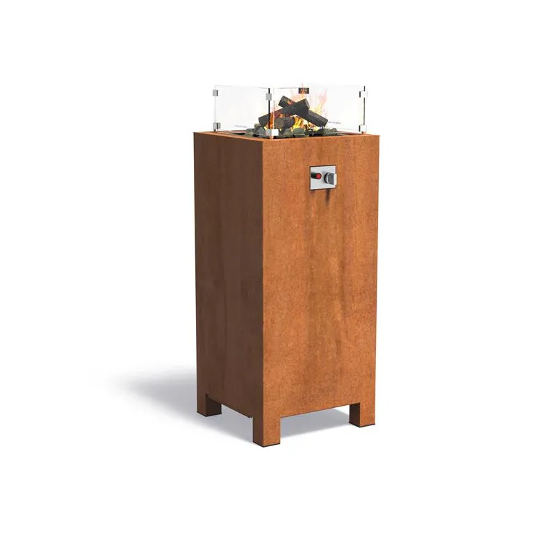Heated table, Gas, Corten...