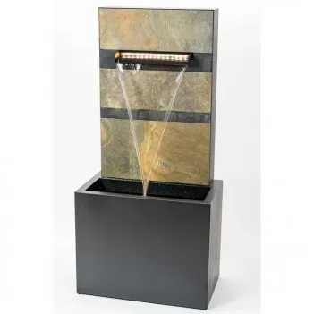 Stone and zinc fountain...