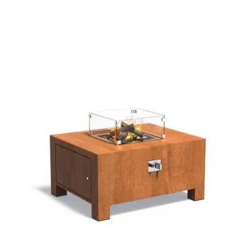 Gasheiztisch, Cortenstahl VBC2