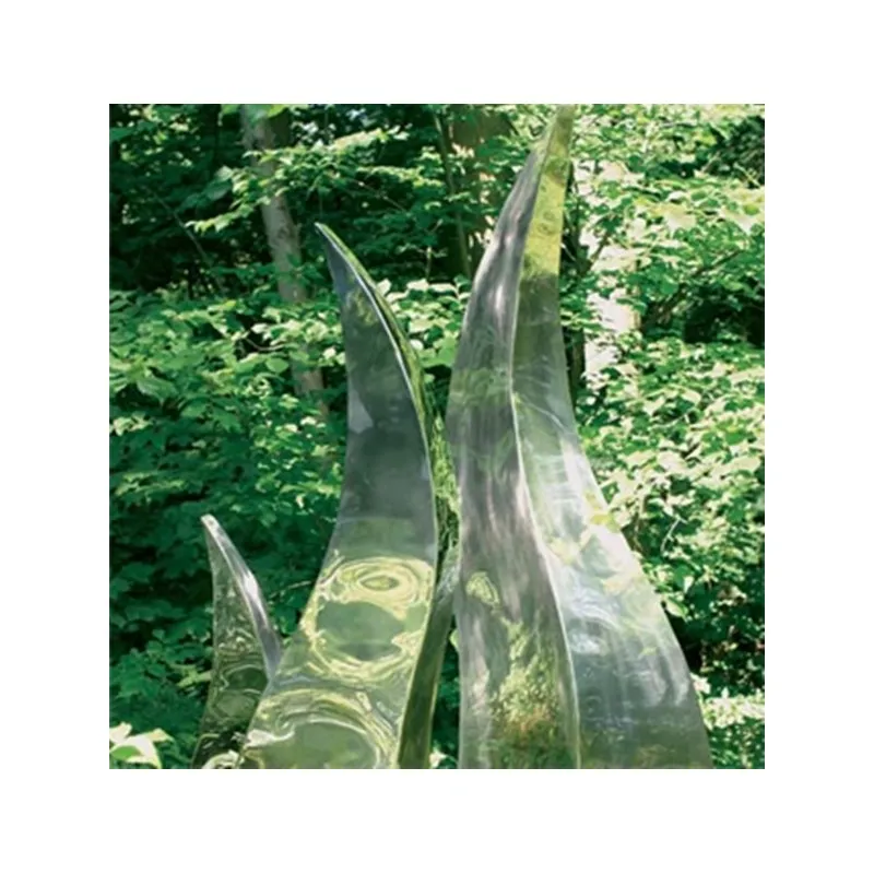 Dekoracja Plomień ze stali nierdz.H 80 cm