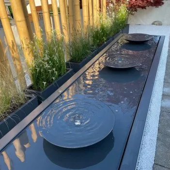 Aluminum watertable with bowls ADABS2