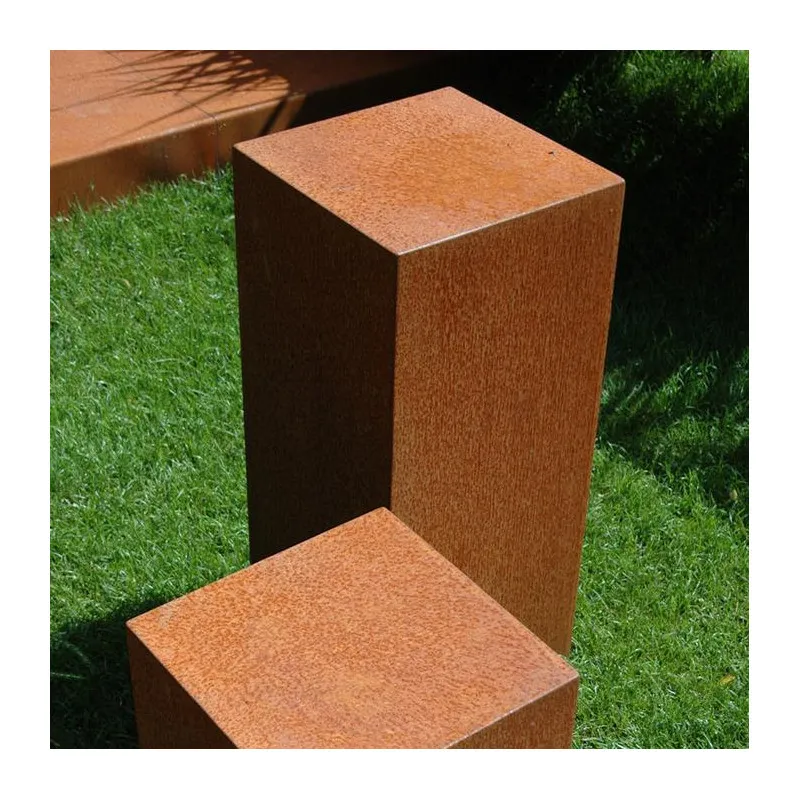Corten steel plinth CK1