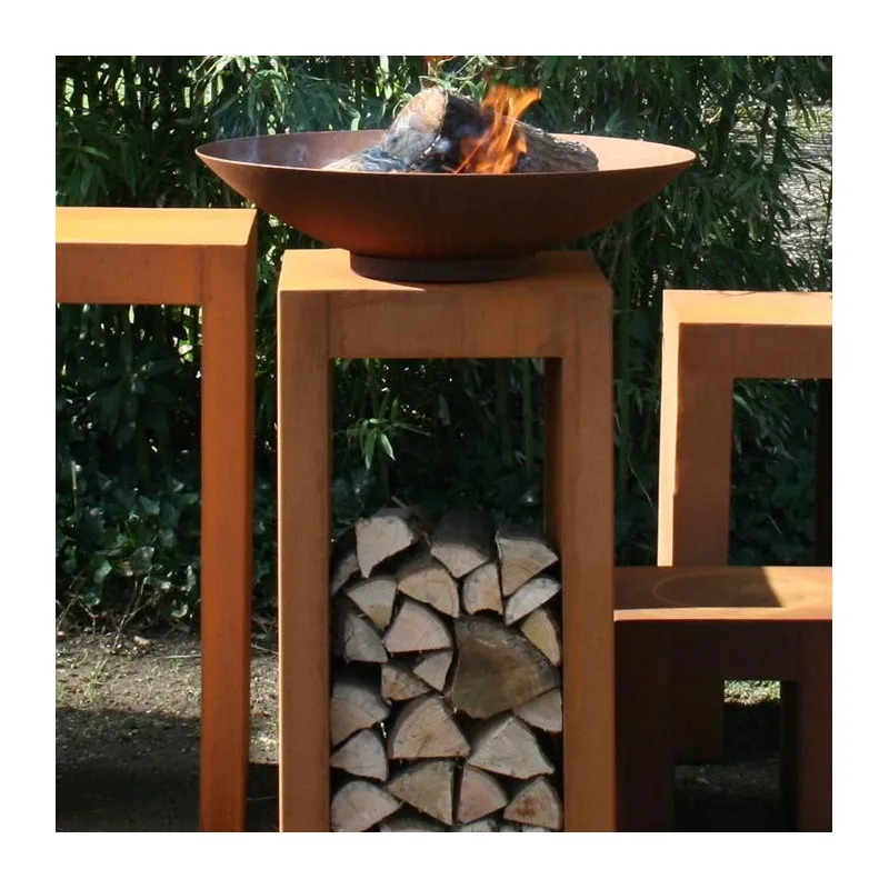 400x400x1000mm Corten...