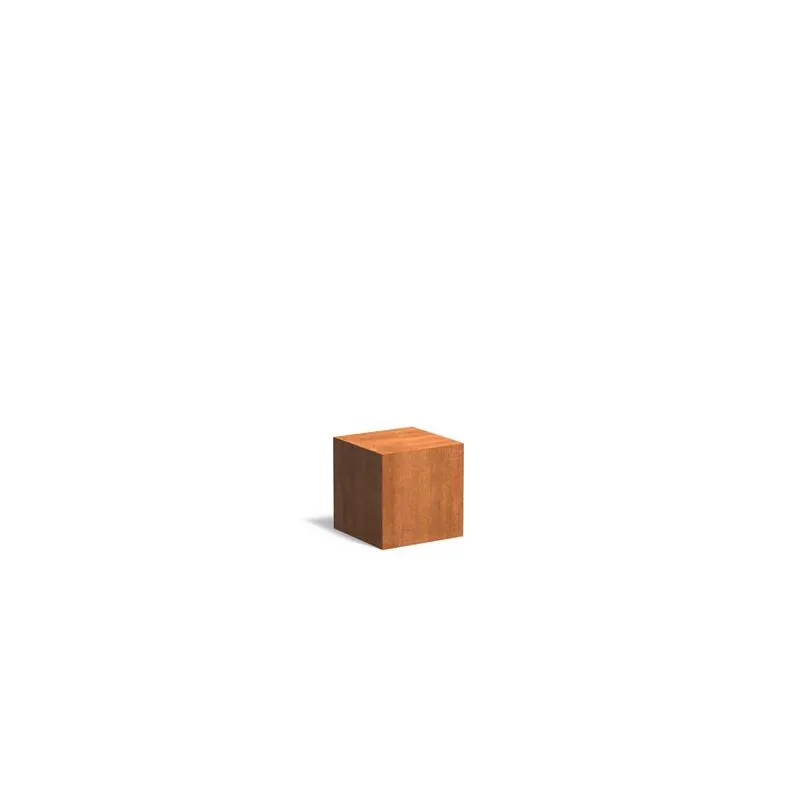 400x400x400mm CK9 corten...