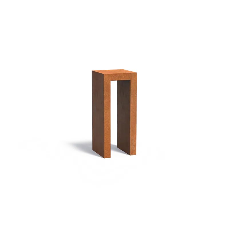 500x500x1200mm Corten steel...