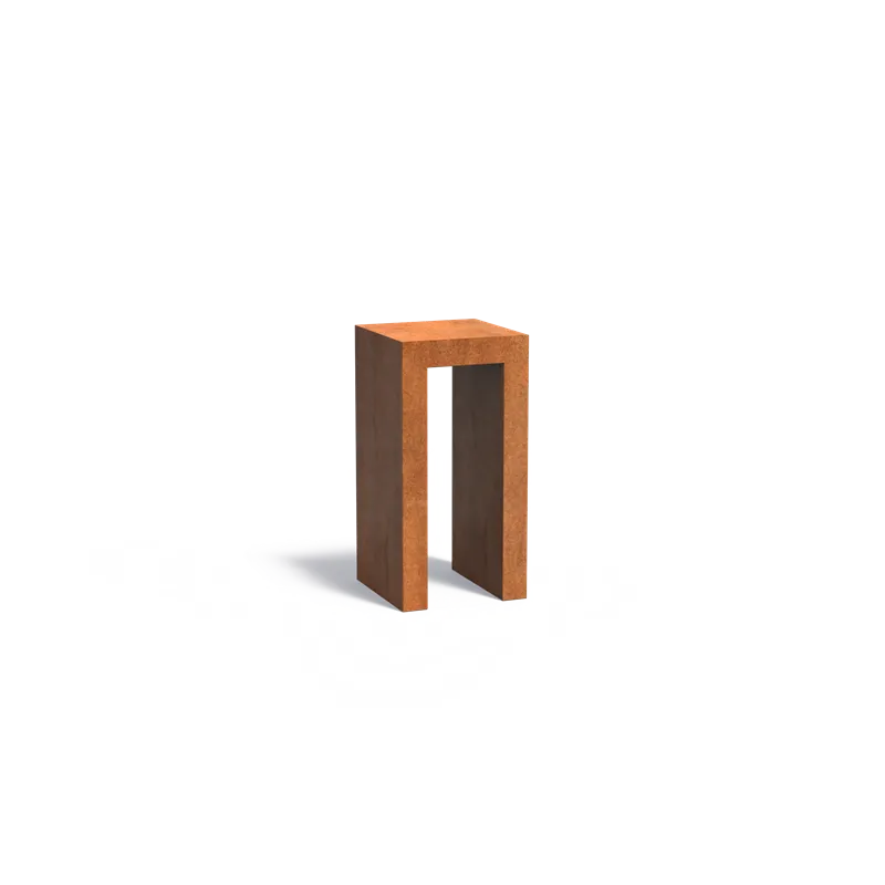 500x500x1000mm Corten steel...