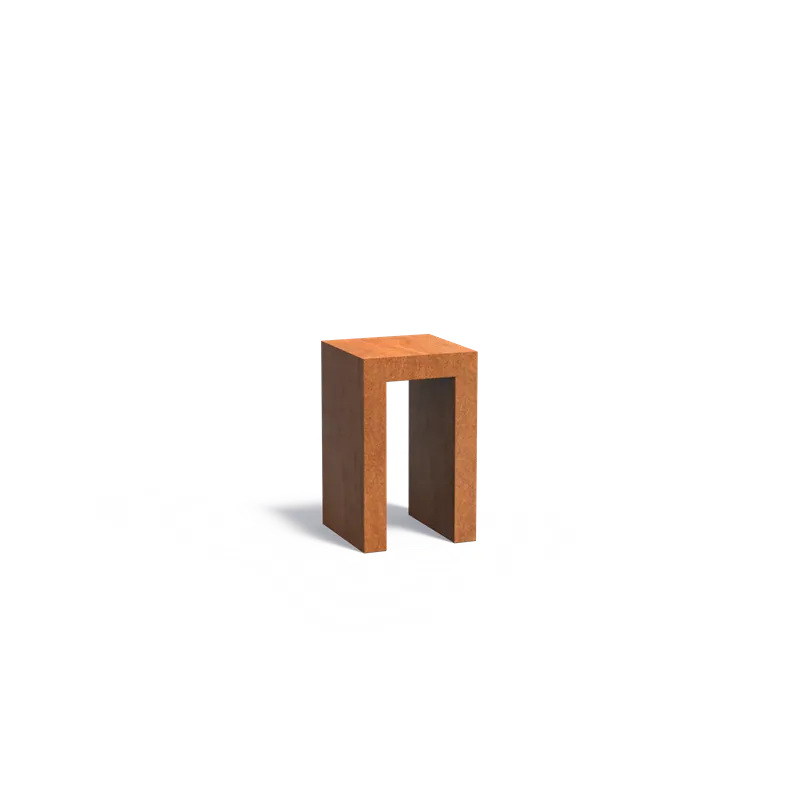 500x500x800mm Corten...
