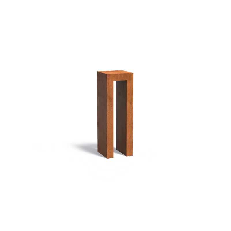 400x400x1200mm Corten steel...