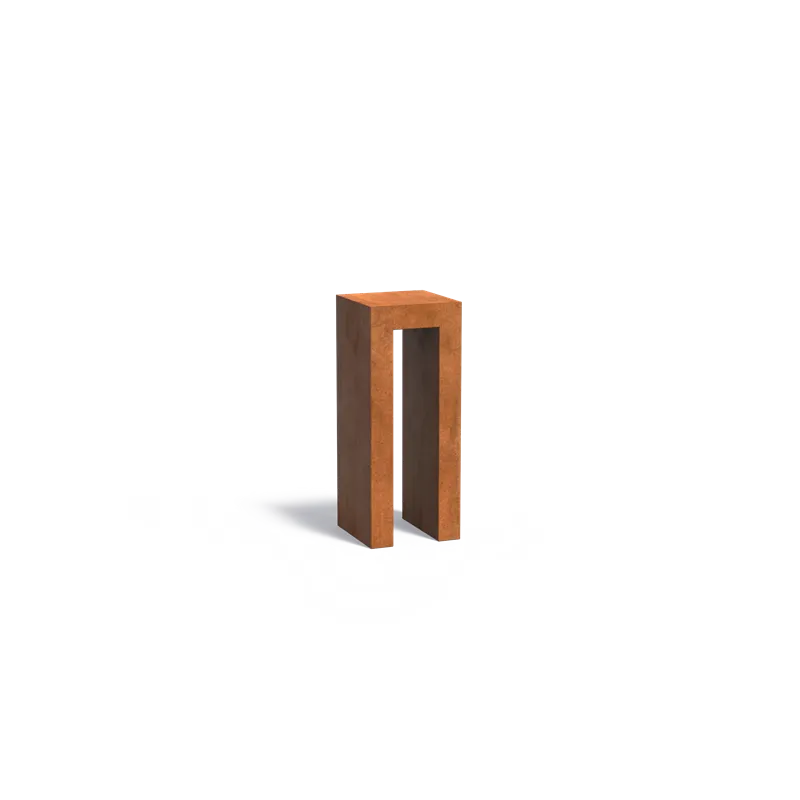 400x400x1000mm Corten steel...