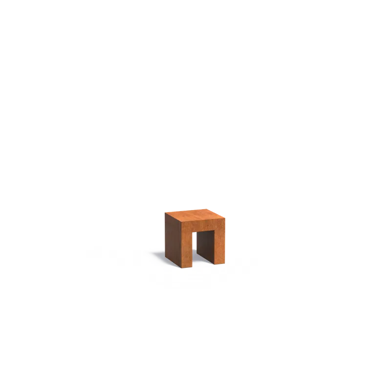 400x400x400mm Corten...