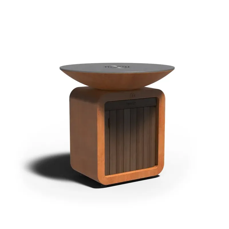 Grill, gas fireplace made...