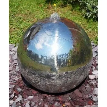 Fontaine, boule inox, Lyon,...