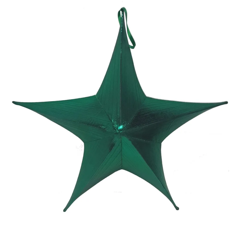 Metallic Star – Green 150 cm