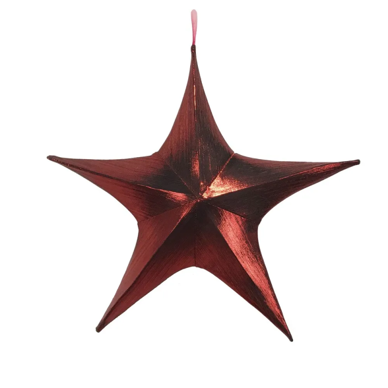 Metallic Star – Red 135 cm