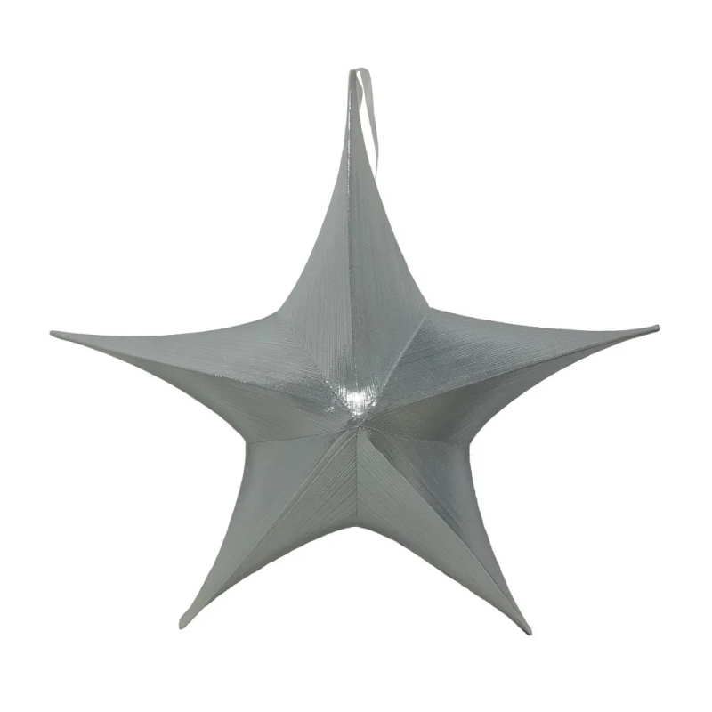 Metallic Star – Silver 135 cm