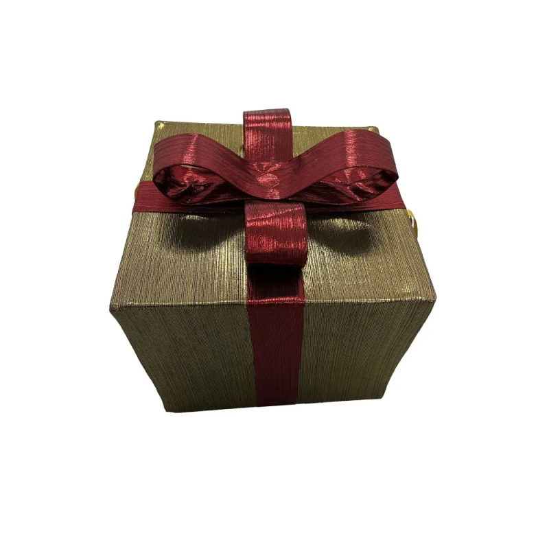 Metal and fabric gift box -...