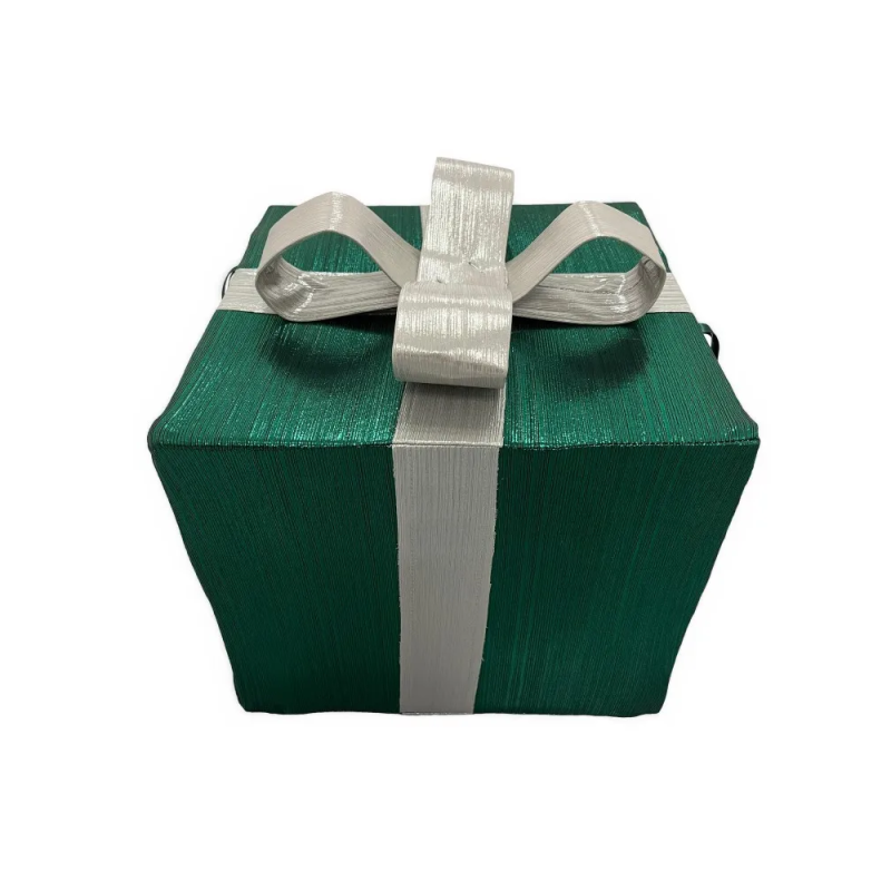 Metal and fabric gift box -...