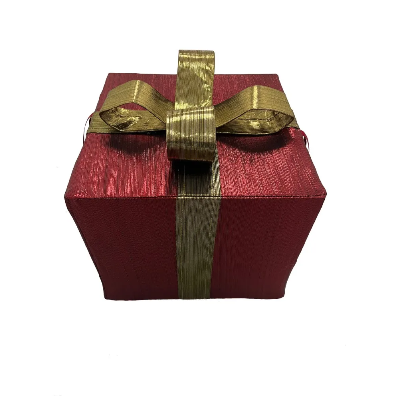 Metal and fabric gift box -...