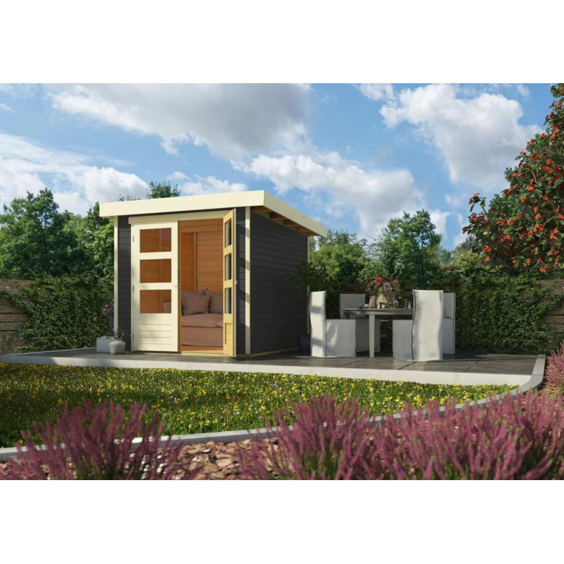 Askola 2 Garden Shed, Gray,...