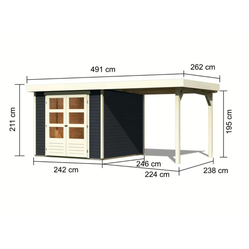 Abri de jardin Askola 3,5,...