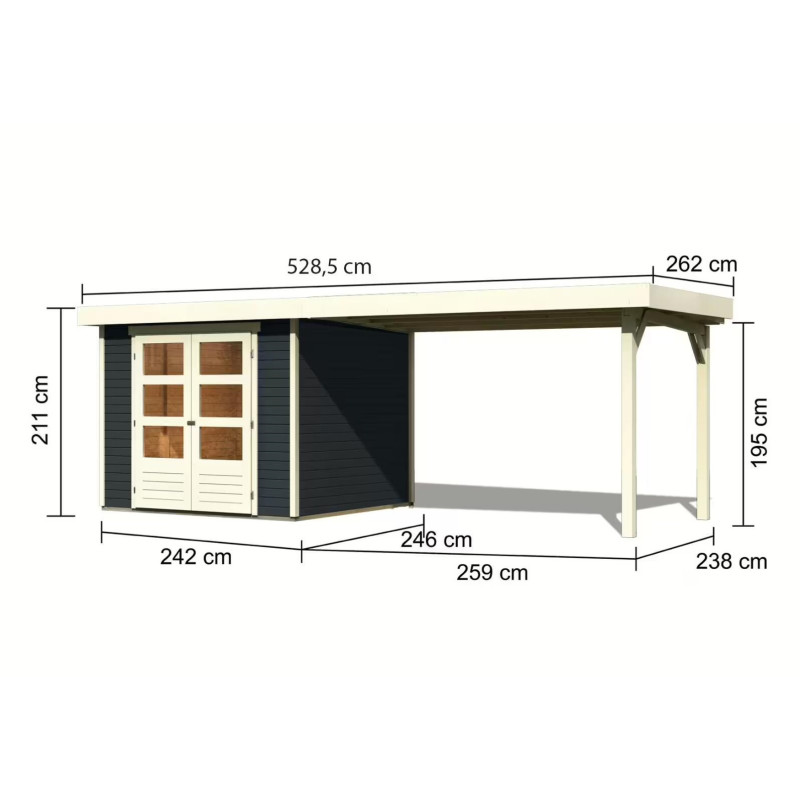 Abri de jardin Askola 3,5,...