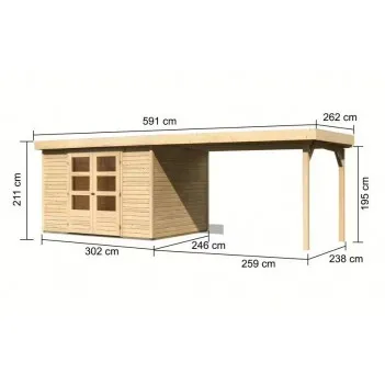 Abri de jardin Askola 5,...