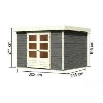 Askola 5 grey garden house,...